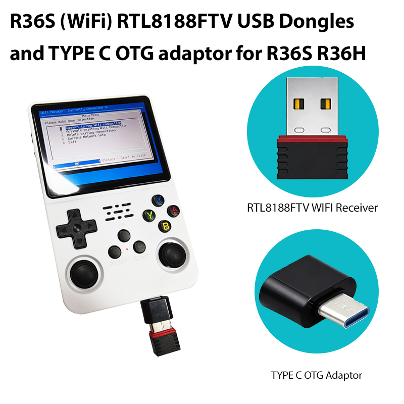 Gaming Console In 2026 - Dongles USB 2026 R36S (WiFi) RTL8188FTV