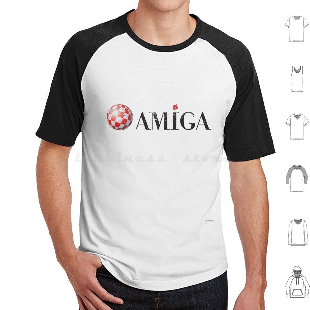 Gaming Console Logo - Amiga t camisa tamanho grande 100%