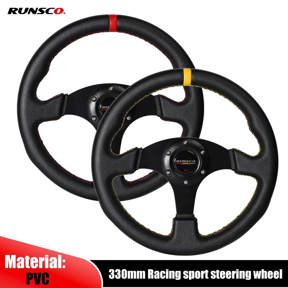 Volante plano de 330 mm/13 pol - Steering Wheel Gaming avaliação e preço