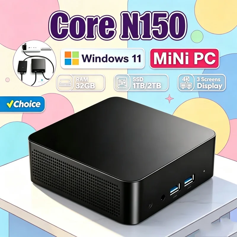 2026 Neat Core N150 MINI PC Wi - Gaming Console In 2026 avaliação e preço