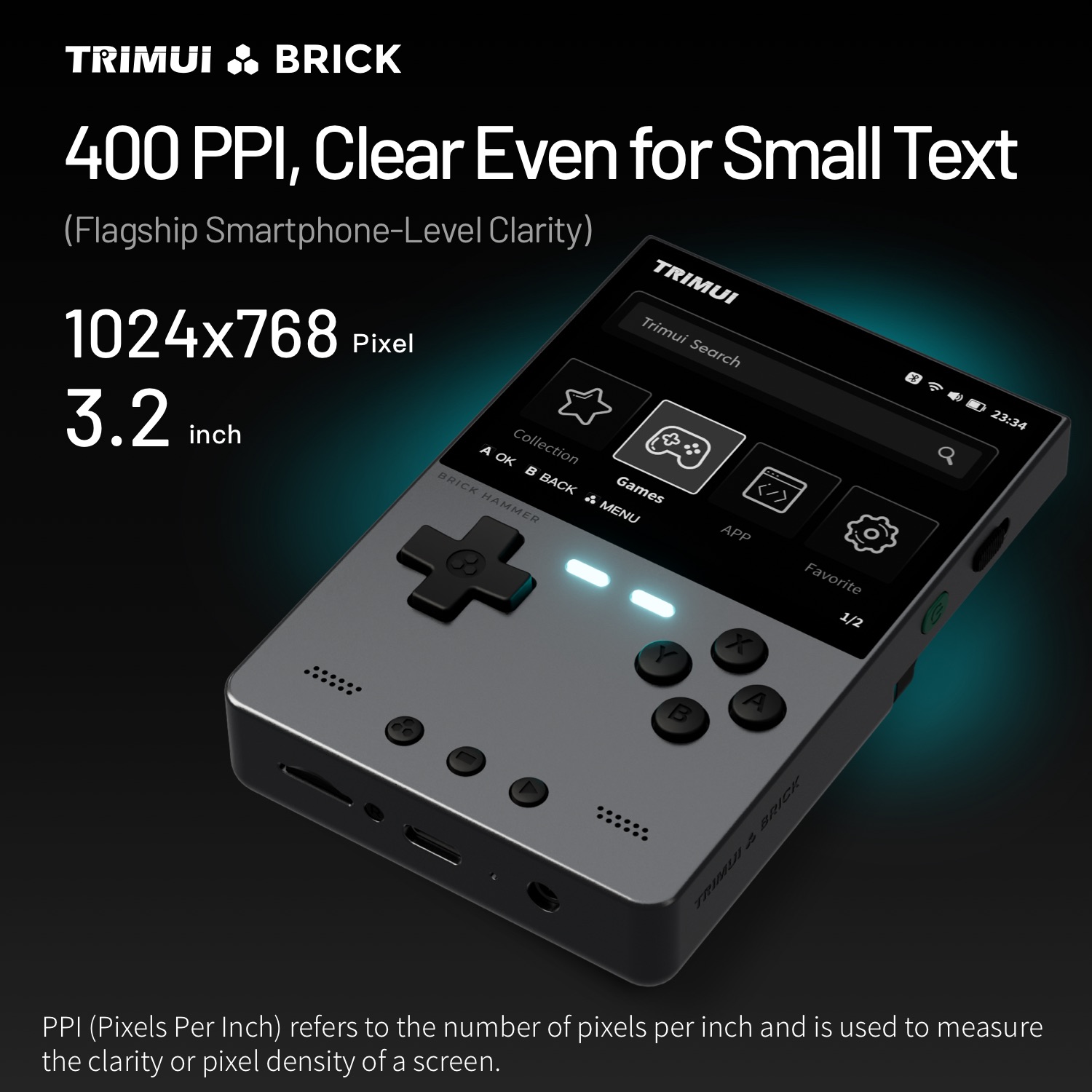 Trimui tijolo martelo retro ha - Gaming Console For Phone avaliação e preço
