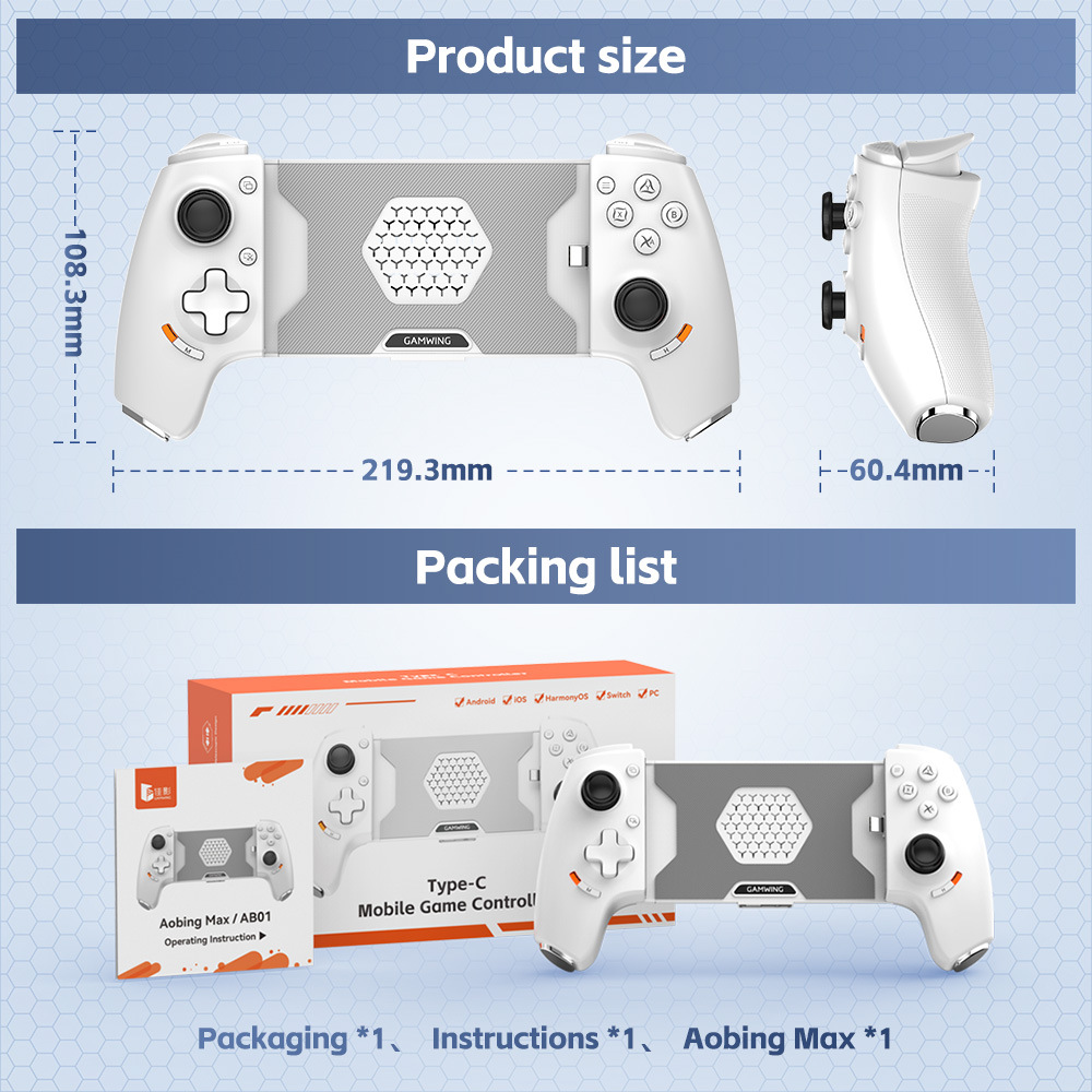 Original gamwing aobing max ti - Gaming Console For Phone avaliação e preço